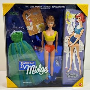 🆕 35th Anniversary Midge 1997 Barbie Doll